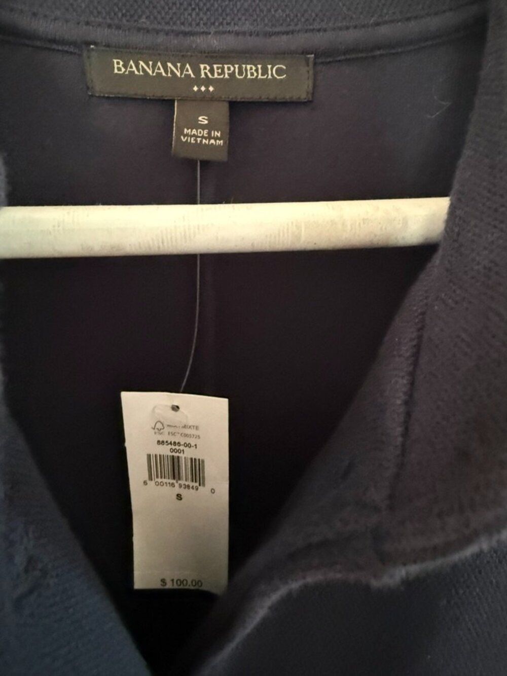 Banana Repulic Navy Blazer Size S NWT